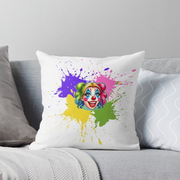 Item preview, Copie de Colorful clown woman with paint splashes designed and sold by Design Shop.