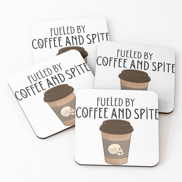 Item preview, Fueled by Coffee and Spite designed and sold by Lady Emlyn Art.