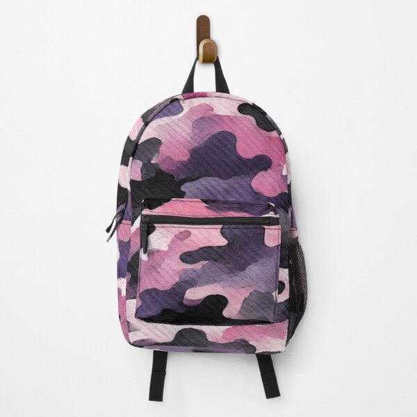Item preview, Pink, Purple, and Black Watercolor Camouflage Pattern designed and sold by 0Mystica0.