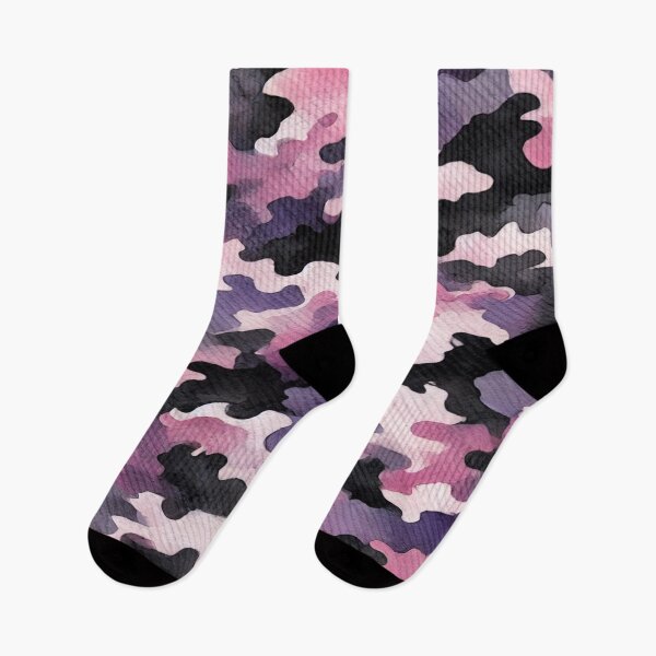 Item preview, Pink, Purple, and Black Watercolor Camouflage Pattern designed and sold by 0Mystica0.