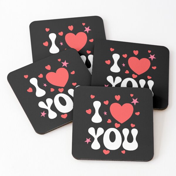 Item preview, I LOVE YOU cute Valentines Day Couples and partners girlfriend boyfriend eternal love love at first sight designed and sold by Jt41.