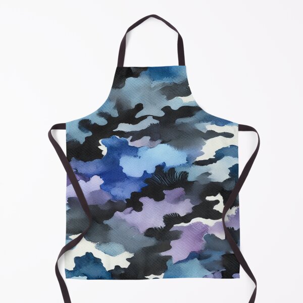 Item preview, Blue, Purple, and Black Watercolor Camouflage Pattern designed and sold by 0Mystica0.