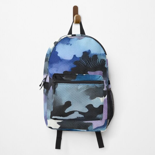 Item preview, Blue, Purple, and Black Watercolor Camouflage Pattern designed and sold by 0Mystica0.