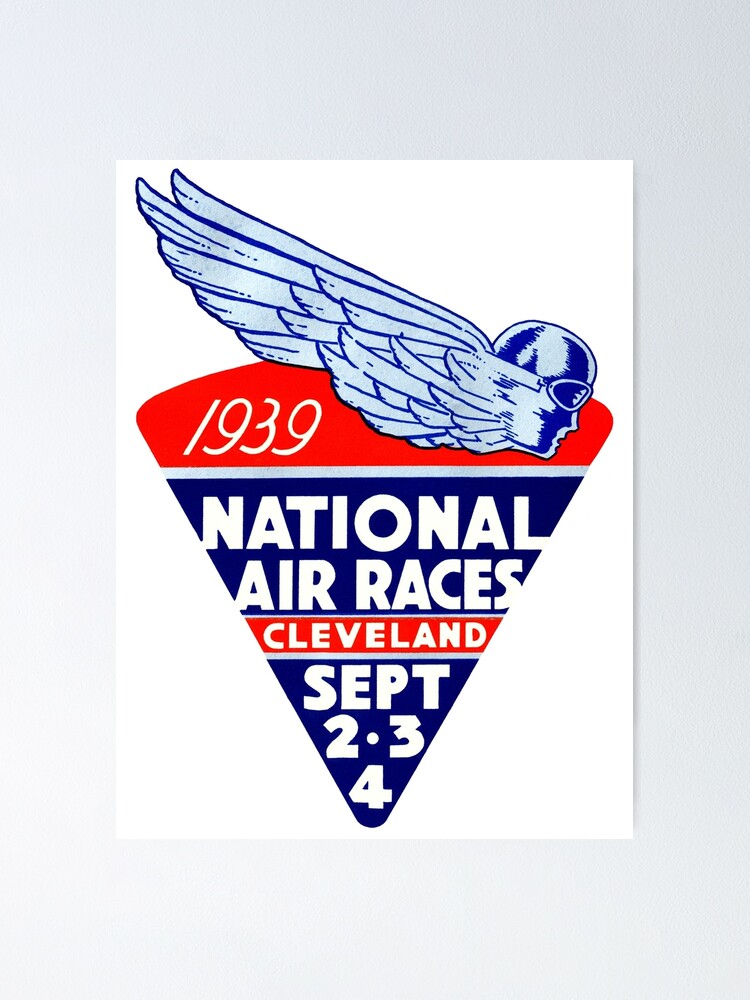 1923 Air Race Original Vintage St. Louis Aviation Biplane Poster