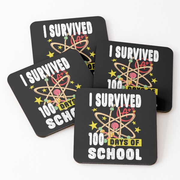 Item preview, I SURVIVED 100 DAYS OF SCHOOL funny 100 days of school design student teacher class room  designed and sold by Jt41.