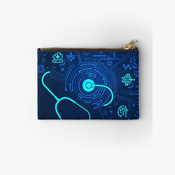 Item preview, telemedicine healthcare technology stethoscope electronic pattern futuristic interface designed and sold by NiamLab.