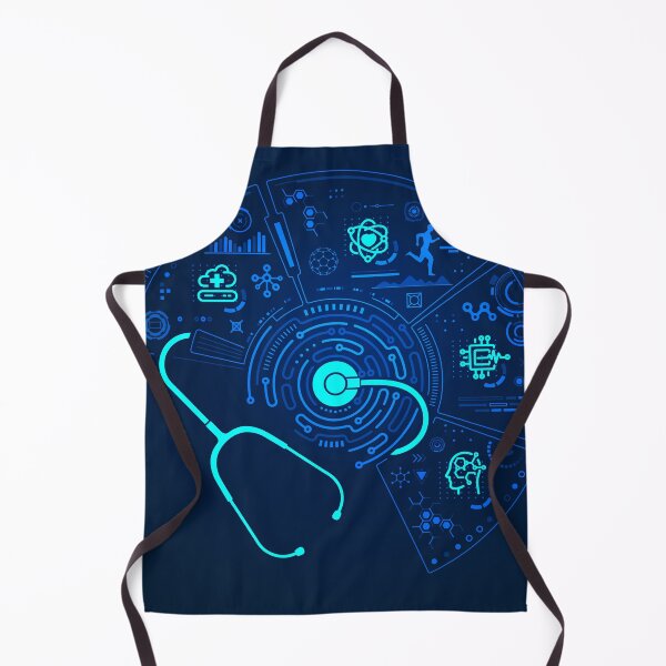 Item preview, telemedicine healthcare technology stethoscope electronic pattern futuristic interface designed and sold by NiamLab.