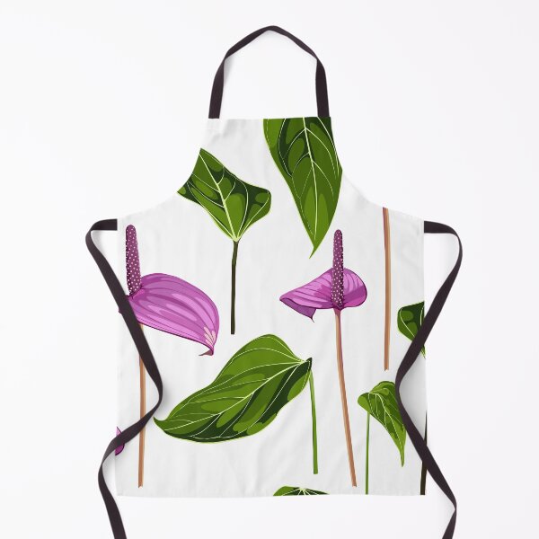 Artikelvorschau, Anthurium. Nahtloses Blumenmuster mit violetten, glänzenden Blüten und Anthuriumblättern. entworfen und verkauft von MatyKotiv.