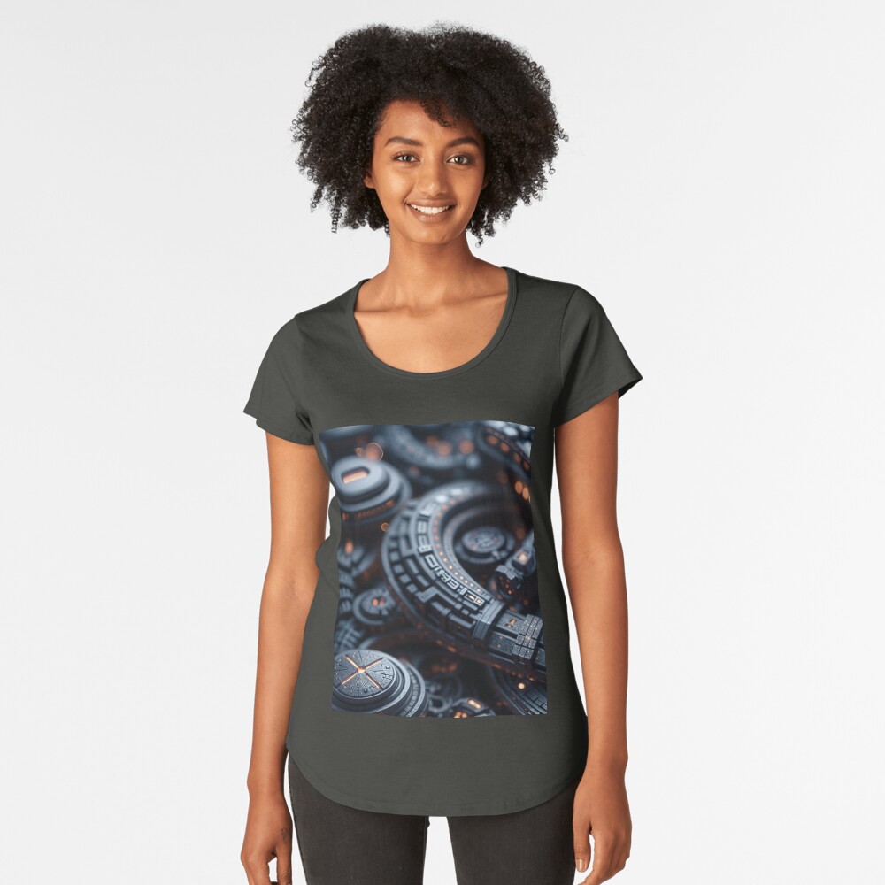 Aperçu de l'œuvre T-shirt premium échancré créée et vendue par oduchossoir.