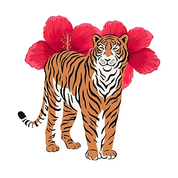 Artwork thumbnail, TigerSticker by hsstudio2025