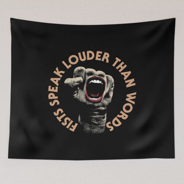 Item preview, Fists Speak Louder Than Words designed and sold by Syahrasi.