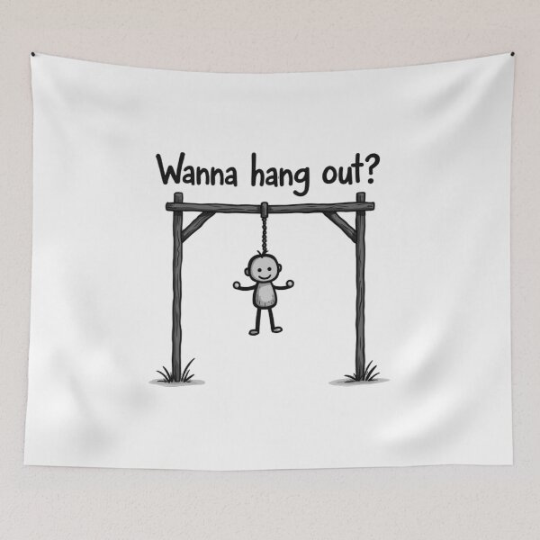 Item preview, Wanna hang out offensive design designed and sold by Endless-mind.