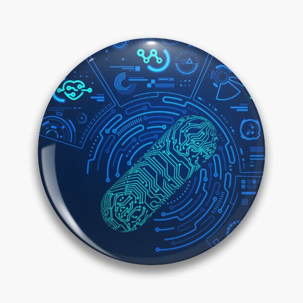 Item preview, bioengineering healthcare technology 3D pill electronic pattern futuristic interface designed and sold by NiamLab.