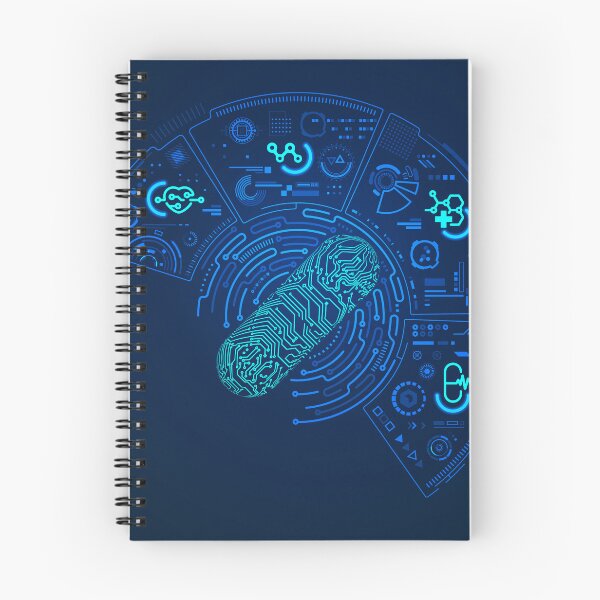 Item preview, bioengineering healthcare technology 3D pill electronic pattern futuristic interface designed and sold by NiamLab.