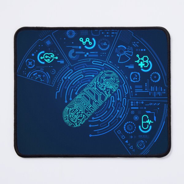 Item preview, bioengineering healthcare technology 3D pill electronic pattern futuristic interface designed and sold by NiamLab.