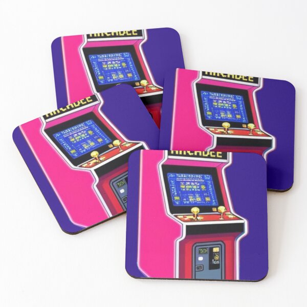 Item preview, Retro Gaming Pixel Art Desk Mat - Neon Arcade Vibes designed and sold by Zuday.