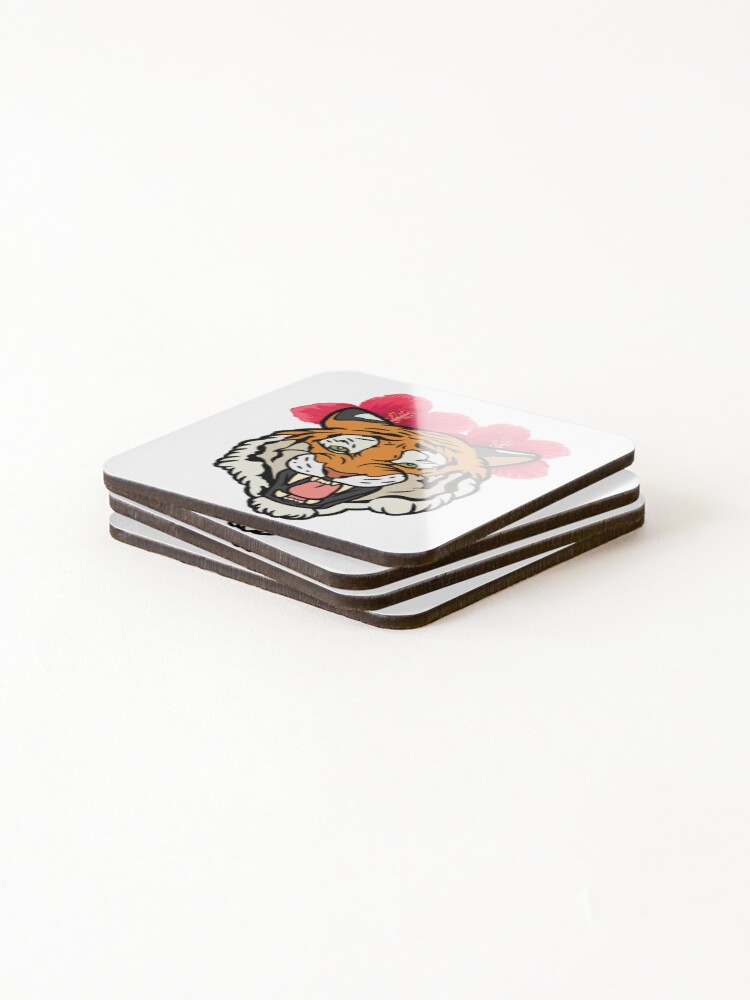 Thumbnail 4 of 5, Coasters (Set of 4), TigerSticker designed and sold by hsstudio2025.