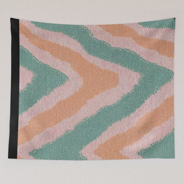 Item preview, Modern Craft Stitch Pattern in Vibrant Wool Waves designed and sold by regnumsaturni.
