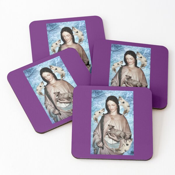 Item preview, St. Agnes with Cats designed and sold by Super-Pinhead.