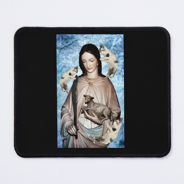 Item preview, St. Agnes with Cats designed and sold by Super-Pinhead.