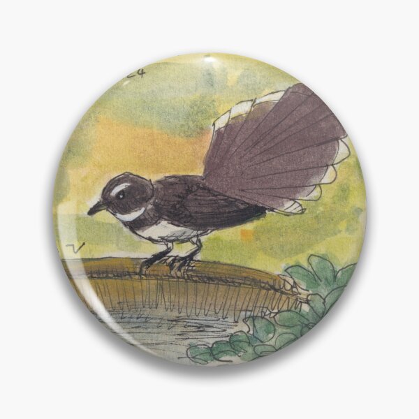 Item preview, Pied Fantail designed and sold by BirdsAndBrush.
