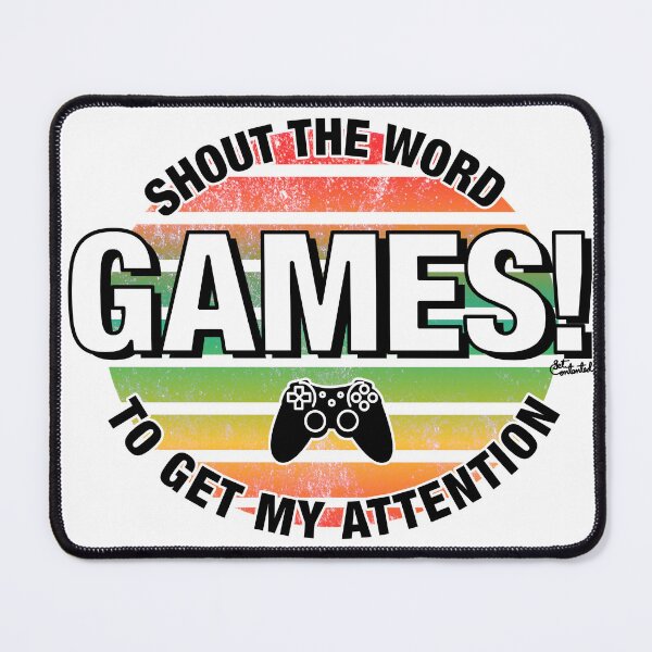 Item preview, Shout games funny gift gamer teenager listening graphic designed and sold by GetContented.