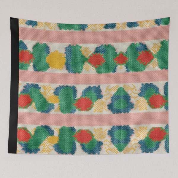 Item preview, Colorful Modern Craft Stitch Pattern with Handcrafted Wool designed and sold by regnumsaturni.