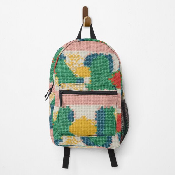 Item preview, Colorful Modern Craft Stitch Pattern with Handcrafted Wool designed and sold by regnumsaturni.