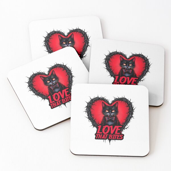 Item preview, Vampire Cat Love - Valentine's Gift designed and sold by BNCH44.