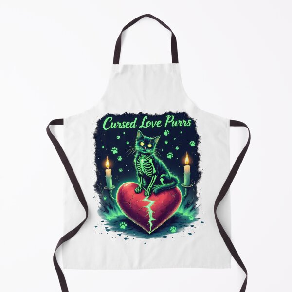 Item preview, Skeletal Cat with Broken Heart Art - Valentine's Gift designed and sold by BNCH44.