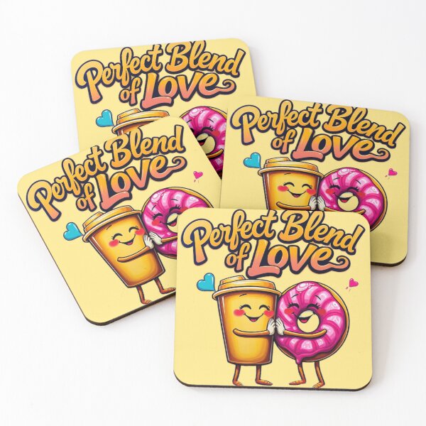 Item preview, Perfect Blend of Love: Coffee & Donut Duo designed and sold by GracefulPODshop.