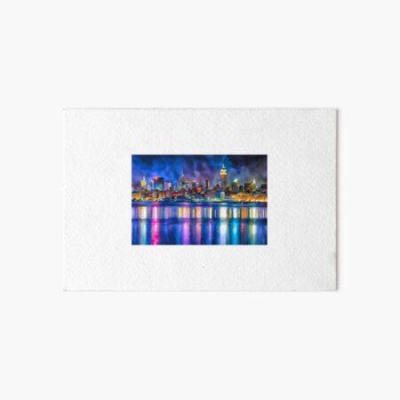 Artikel-Vorschau von Skyline von New York bei Nacht, designt und verkauft von CarolWooster.