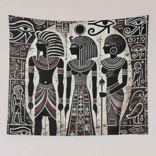 Item preview, Ancient Egypt Pharaoh and his Advisors, Tribal Art designed and sold by Shs-Kenya.