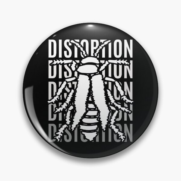 Item preview, Distortion Beneath Black Hues and White Insect designed and sold by SplashTastic.