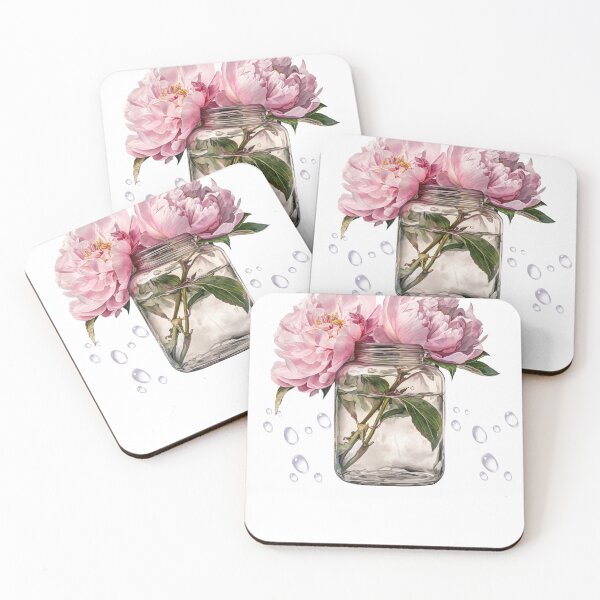 Item preview, glass of flower designed and sold by Fekra-Design.