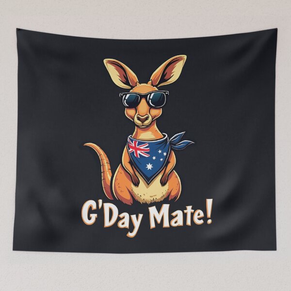 Item preview, Kangaroo Bandana Australian Flag – Celebrate Aussie Pride designed and sold by Blok45.