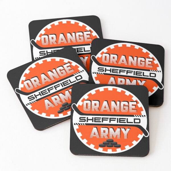 Item preview, Sheffield Steelers Ice Hockey Cog - Orange Army designed and sold by Tarantula Design Co. .