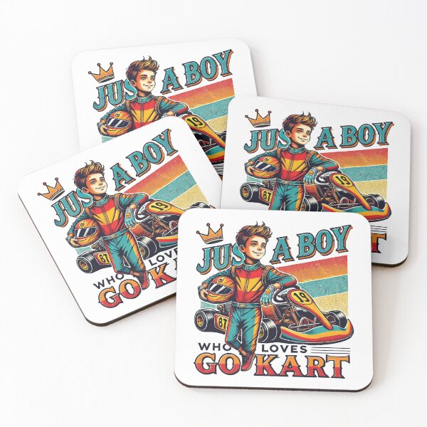 Item preview, Just A Boy Who Loves Go-karting designed and sold by LuminOrb.