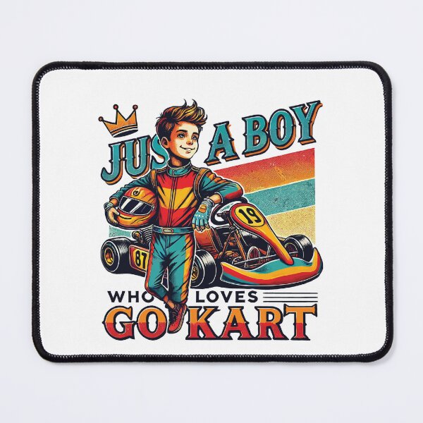 Item preview, Just A Boy Who Loves Go-karting designed and sold by LuminOrb.