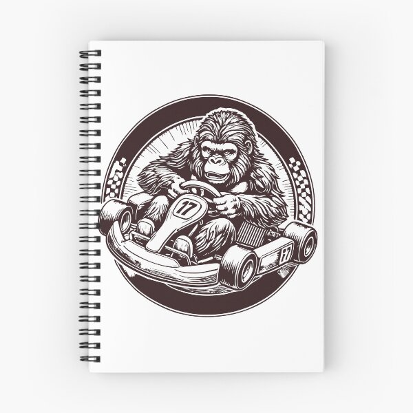 Item preview, Gorilla In Go-kart Retro Racing Adventure designed and sold by LuminOrb.