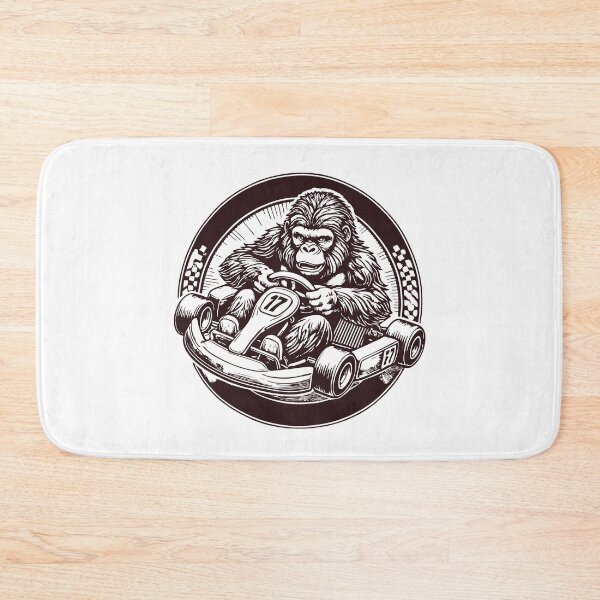 Item preview, Gorilla In Go-kart Retro Racing Adventure designed and sold by LuminOrb.