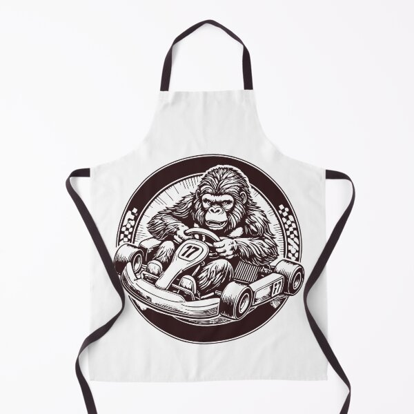 Item preview, Gorilla In Go-kart Retro Racing Adventure designed and sold by LuminOrb.