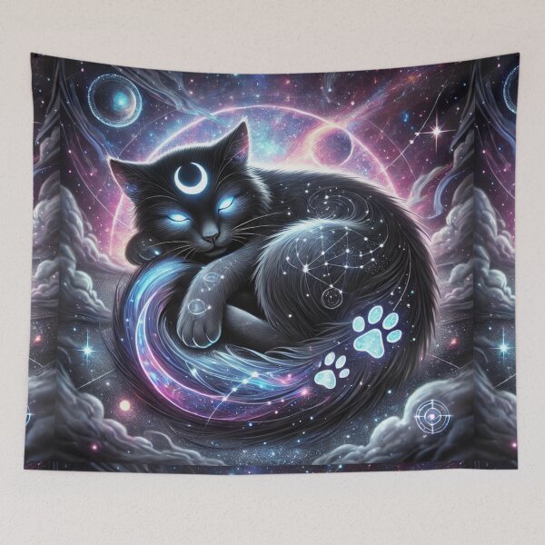 Item preview, Nyx is Sleeping – Cosmic Dreams of the Night Guardian designed and sold by Meta2Physical.