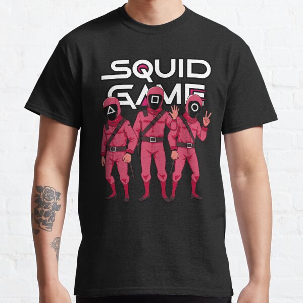Item preview, Squid Game Guards Trio Art designed and sold by LevelUp-GoodVibes.
