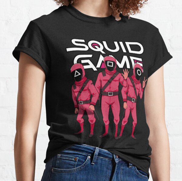 Item preview, Squid Game Guards Trio Art designed and sold by LevelUp-GoodVibes.