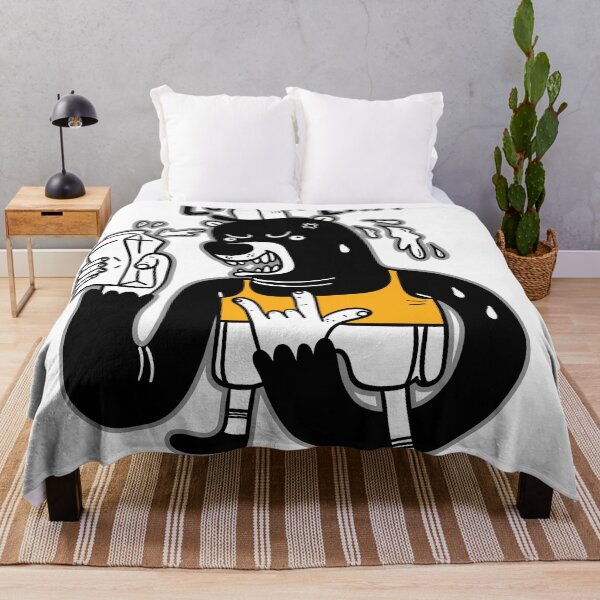Item preview, Cartoon bear with an edgy expression, holding a carton of milk.  designed and sold by huza.