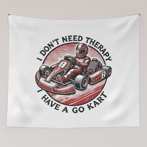 Item preview, I Don't Need Therapy Go-Kart Vintage Style designed and sold by LuminOrb.