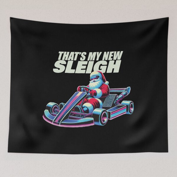 Item preview, Go-kart Retro Santa Claus Sleigh Adventure designed and sold by LuminOrb.
