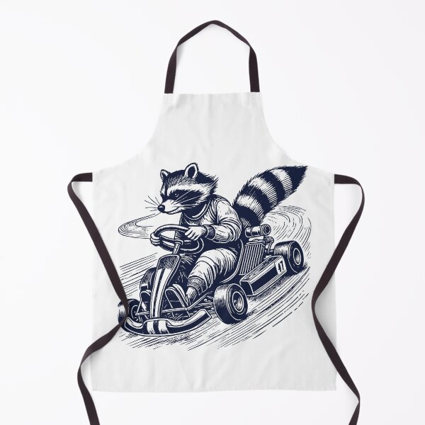 Item preview, Vintage Go-kart Design Raccoon Racer designed and sold by LuminOrb.