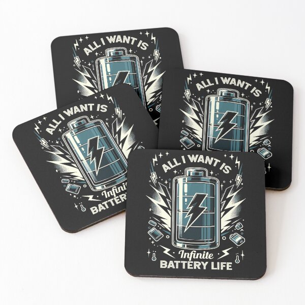 Item preview, All I Want Is Infinite Battery Life Tech Enthusiasts Gadget Fans designed and sold by Dressed For  Duty.